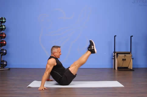 Sitting leg raise
