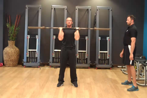 What are the shoulder training exercises for barbell fitness